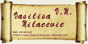 Vasilisa Milaćević vizit kartica